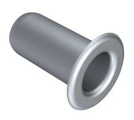 Wide roll eyelet; brass