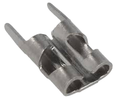 Quick Fit Terminal Brass F 10.67mm Tin Nickel