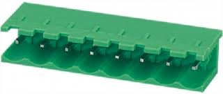 Header, Pluggable, Male Part, , 10P, P5.0mm, Vertical, Green, 300V 15A