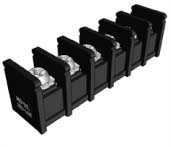 Terminal block, 30A/300V, 2P, RM11.11mm, Vertical, Black, AWG22-10