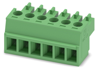 Term. block PCB 6pos 8A 160V AC AWG28-16 3.81mm