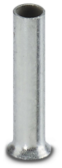 A 1 - 8 Ferrule; Not Insulated Terminal (Ferrule) for wire size 18AWG (1.00mm2), Length contact range: 8mm, Sleeve length: 8 m, Silver-colored