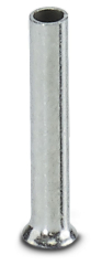 Накрайник(втулка) за проводник със сечение AWG20(0.5mm2), неизолирана, размери L/D1/D2=8/1.0/2.1мм
