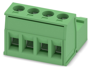 Term. block plug 4pos 12A 320V AC AWG30-12 5.08mm 180° Free Hanging (In-Line)