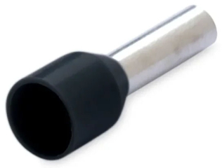 Накрайник: втулка; изолирана; мед; 1.5mm2; 10mm; калайдисан; черен