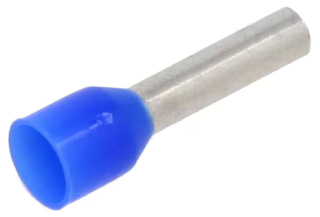 Накрайник: втулка; изолирана; мед; 2,5mm2; 10mm; калайдисан; син
