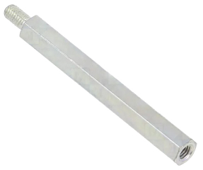 Screwed spacer sleeve; 40mm; Int.thread: M3; Ext.thread: M3; steel