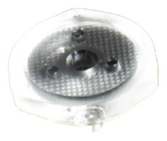 Assembly Lens BECKY , Wide beam, glue, Material-PMMA CLEAR ?17.3x5.9mm