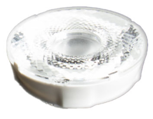 Assembly Lens Amy, ~18° Spot Beam, Material-PMMA ?45x12.98mm, white holder B
