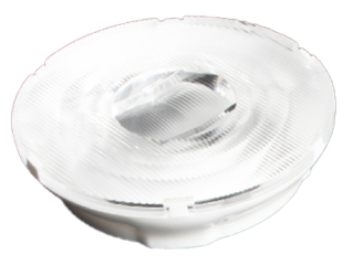 Assembly Lens Amy, ~25-60° Beam, Material-PMMA ?70x13.09mm, white holder B50