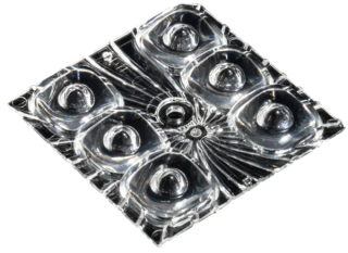 Lens Array Strada, IESNA Type V Square beam, Material-PMMA 50x50x7.77mm, Screw