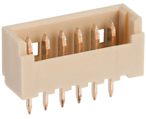 Header Through Hole 6 position 0.049" (1.25mm)