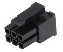 MicroFit3mm 6pin Receptacle Vert Dual