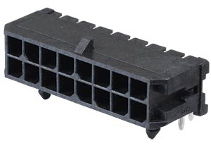 Connector Header TH, RA 16-Pos 2-Rows 3.00m