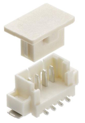 Shrouded Header (3 Sides) 3-POS 1.25mm Solder ST Top Entry SMD