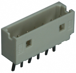 Shrouded Header (4 Sides) 6-POS 2.00mm Solder ST TH MicroBlade