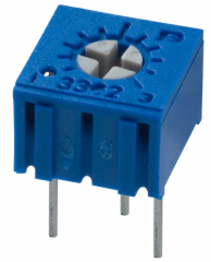 20K 0.5W 100ppm/C 6.99x6.6mm 1 turn, top adjustment, TH
