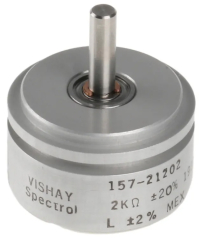 2k Ohm 1 Gang Linear Servo Mount Potentiometer 1.0 Turns Conductive Plastic 1W Solder Turret