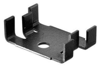 Радиатор: пресован; SOT32; черен; L: 18mm; W: 25,4mm; H: 13mm; 21K/W