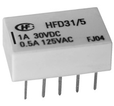 0.5A/125VAC; 1A/30VDC; 12V/1028Ohm; DPDT AgNi+Au; Signal, Subminiature, Low Profile