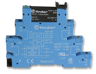 Relay: interface; SPST-NO; Ucoil: 24VDC; 2A; 2A/24VDC; DIN; IP20