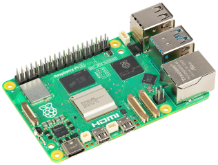 Single Board Computer, BCM2712 Quad-Core 64-bit Arm Cortex-A76, 4GB LPDDR4X-4267, MicroSD, Ethernet, WiFi, BLE, HDMI 4Kp60 x 2, USB, Power Button