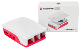 Dev Board Enclosure for Raspberry Pi 5 , Plastic, Red/White