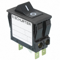 Circuit Breaker Thermal 15A 240 V AC 60 V DC Rocker Panel Mount