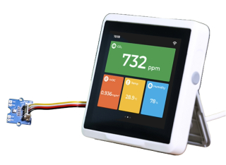 SenseCAP Indicator D1Pro, 4" Touch Screen IoT Development Platform powered by ESP32S3 & RP2040; WiFi, BT, SX1262 LoRa; tVOC, CO2, Temperature Sensors