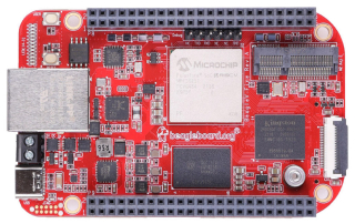 ISC-V, FPGA fabric, 2GB 16GB, 1x Gigabit Ethernet, 1x M.2 Key E, 1x CSI, 1x microSD card slot, 2* 46 pins Header