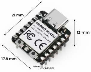 32-bit ARM® Cortex®-M4 R7FA4M1AB3CFM 48MHz; SRAM 32KB; Flash 256 KB; 14-bit ADC; 12-bit DAC; CAN BUS; USB 2.0; 21x17.5mm