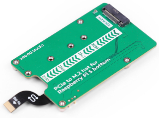 PCIe to M.2 hat for Raspberry Pi 5, Support NVMe SSD, Support Hailo8/8L