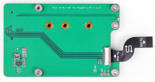 PCIe to M.2 hat for Raspberry Pi 5, Support NVMe SSD, Support Hailo8/8L