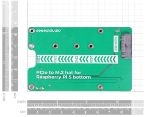 PCIe to M.2 hat for Raspberry Pi 5, Support NVMe SSD, Support Hailo8/8L