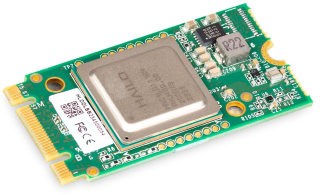 Raspberry Pi M.2 HAT+ with a Hailo AI acceleration module