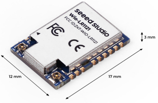 Wio-LR1121 Wireless Module with IPEX (Tape Reel), LR1121 embedded, supports sub-GHz, 2.4GHz ISM, and 2.1GHz satellite S-band