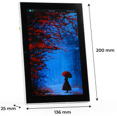 8" LCD Touch Display, HMI Device, 1280?800, ESP32-P4 and ESP32-C6, Wi-Fi 6 and BLE5, Camera and Dual Microphone, 2500mAh