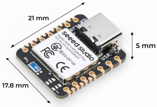 Nordic nRF52840 SoC; Bluetooth 5.0/NFC/Zigbee; ARM®Cortex®-M4 with FPU up to 64MHz; 1MB flash; 256kB RAM; 2MB QSPI flash