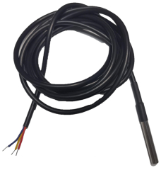 Temp. Sensor Probe, ±0.4C@-10°C~+70°C, 2.5~5.5V, 6x50mm, cable 5000mm, -55°C~+125°C