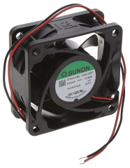 Fan Axial, 24VDC, 60x60x25mm, 12900RPM, 13.08W, 93.11m3/h, Ball Bearing, Ingress Protection: GR487