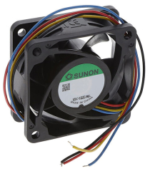 Вентилатор аксиален, 24VDC, 60x60x25mm, 13.08W, 93.11m3/h, 12900RPM, Сачмен лагер, PWM+сигнал за обороти, Ниво на защита: GR487