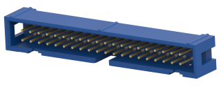 Shrouded Header (4 Sides) 40 POS 2.54mm Solder ST Top Entry Thru-Hole