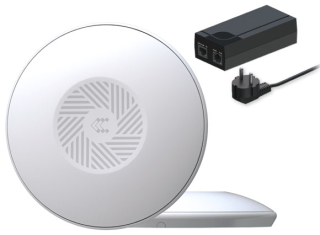 802.11b/g/n (Wi-Fi 4) Access Point; 802.3af PoE Class 1; Up to 100 Simultaneous Connections; -40°C to 75°C; PoE Injector (EU)