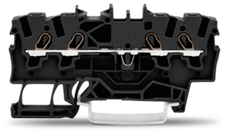 DIN rail terminal block 0.25…1.5mm2 for TS35, spring clamp, 17.5A 800V, black