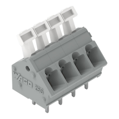 2-проводна клема; 2,5 mm?; 5/5.08 mm; 5-полюсна; push button; сив