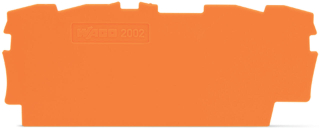 End and intermediate plate; 0.8 mm thick; orange