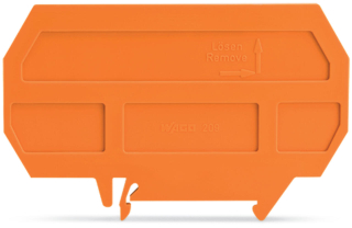Separator for Ex e/Ex i applications; 3 mm thick; 90 mm wide; orange