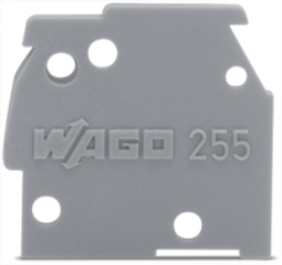 Snap-on end cap, 1 mm thick, black