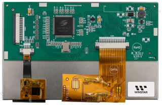 800x480, 5", 120.7x75.8x8.78mm, IPS TFT+Capacitive Touch, White LED B/L 400cd/m2 typ.; SSD1963 Contr. IC; 8080 Mode 8bit/16bit Interface; -20°C/+70°C