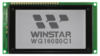 160x80; 100x54x14.6; FSTN Positive; Black; Transflective; 6:00; IC RA6963; Interface 8080; White LED BL; -20°C~+70°C